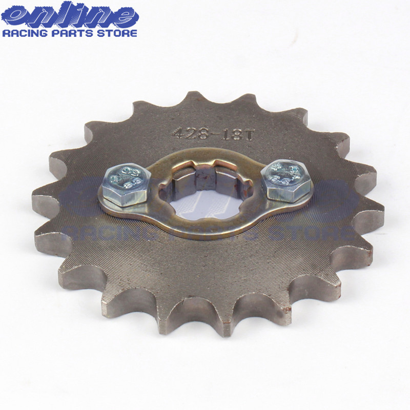 428# 20mm 10T-19T első motor lánckerék KAYO BSE SSR SDG Dirt Pit Bike ATV Quad Go Kart Moped Buggy Scooter motorkerékpárhoz