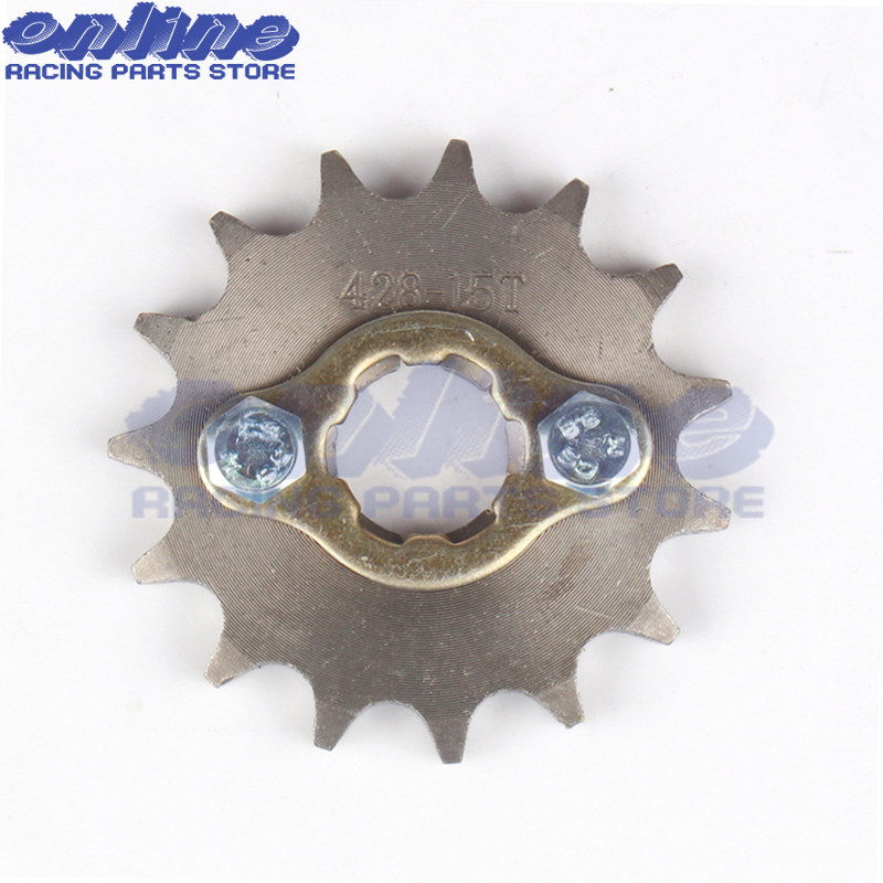 428# 20mm 10T-19T első motor lánckerék KAYO BSE SSR SDG Dirt Pit Bike ATV Quad Go Kart Moped Buggy Scooter motorkerékpárhoz