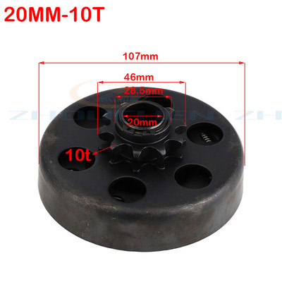 19 mm 20 mm išcentrinė automatinė sankaba 3/4" 10 \11\12\13\14\18Tooth 420\35\428 Grandinėlė, skirta GO Kart Fun Karting Minibike varikliui