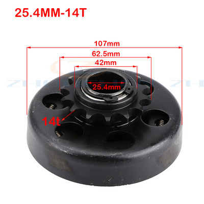 19 mm 20 mm išcentrinė automatinė sankaba 3/4" 10 \11\12\13\14\18Tooth 420\35\428 Grandinėlė, skirta GO Kart Fun Karting Minibike varikliui