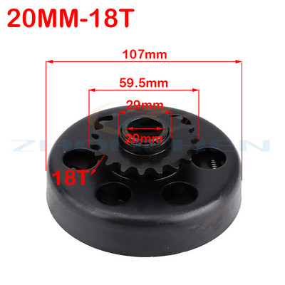 19 mm 20 mm išcentrinė automatinė sankaba 3/4" 10 \11\12\13\14\18Tooth 420\35\428 Grandinėlė, skirta GO Kart Fun Karting Minibike varikliui