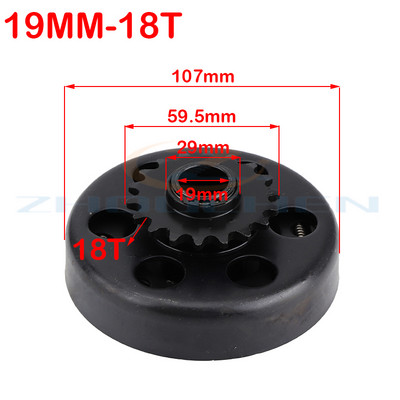 19 mm 20 mm išcentrinė automatinė sankaba 3/4" 10 \11\12\13\14\18Tooth 420\35\428 Grandinėlė, skirta GO Kart Fun Karting Minibike varikliui