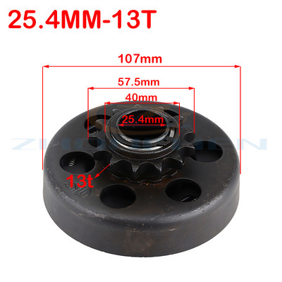 19 mm 20 mm išcentrinė automatinė sankaba 3/4" 10 \11\12\13\14\18Tooth 420\35\428 Grandinėlė, skirta GO Kart Fun Karting Minibike varikliui