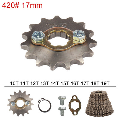 420 420H lanț 17mm 10 -19 dinți pinioane motor față pentru Taotao Kayo BSE Xmotos Apollo SSR 110 125cc Dirt Pit Bike ATV Quad