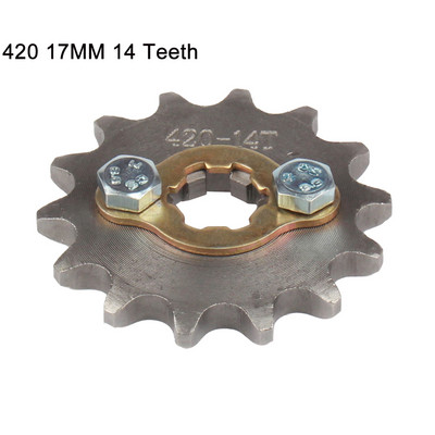 420 420H lánc 17mm 10-19 fogú első motor lánckerekek Taotao Kayo BSE Xmotos Apollo SSR 110 125cc Dirt Pit Bike ATV Quadhoz