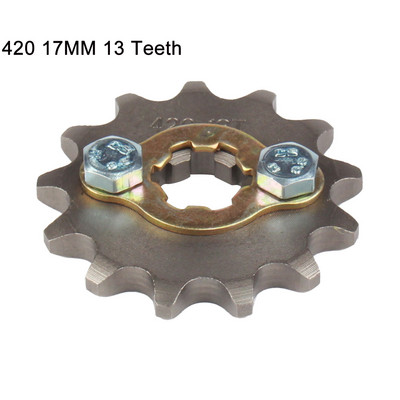 420 420H lánc 17mm 10-19 fogú első motor lánckerekek Taotao Kayo BSE Xmotos Apollo SSR 110 125cc Dirt Pit Bike ATV Quadhoz