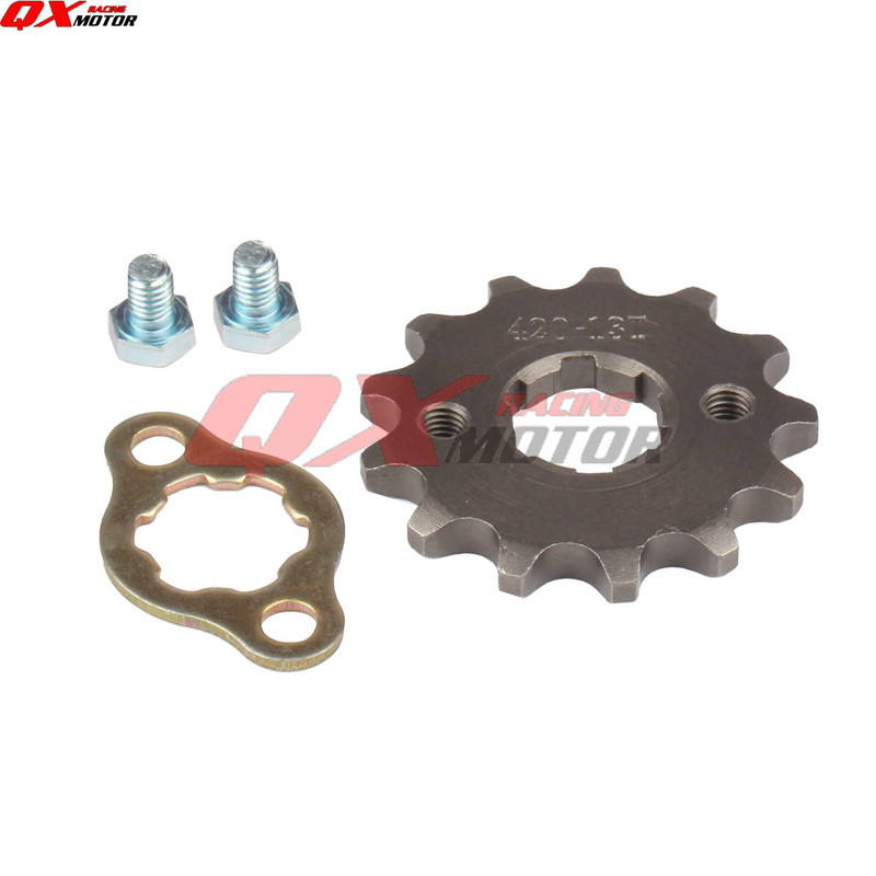 420 420H lánc 17mm 10-19 fogú első motor lánckerekek Taotao Kayo BSE Xmotos Apollo SSR 110 125cc Dirt Pit Bike ATV Quadhoz