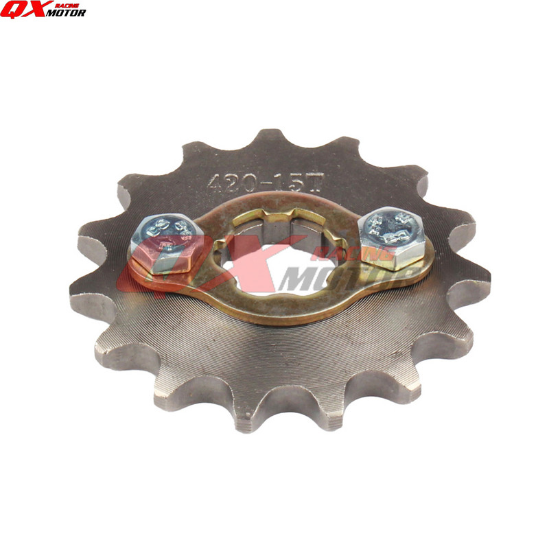 420 420H lánc 17mm 10-19 fogú első motor lánckerekek Taotao Kayo BSE Xmotos Apollo SSR 110 125cc Dirt Pit Bike ATV Quadhoz