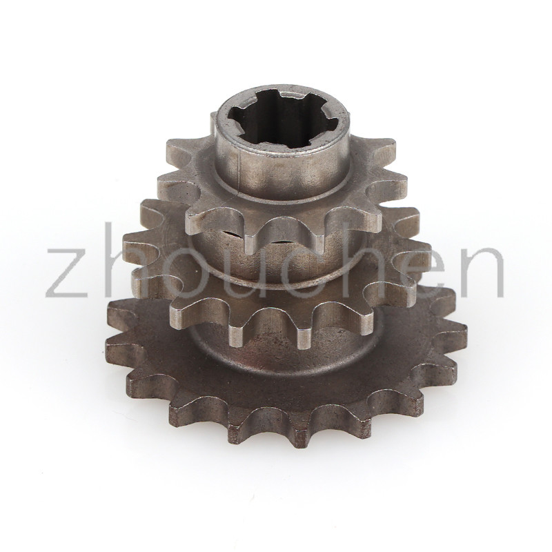 Első sebességváltó lánckerék T8F 11T 14T 17T 20T fogaskerék lánckerék fogaskerék fém 47cc 49cc Minimoto ATV Mini Bike Moped rollerhez