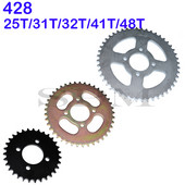 Motorkerékpár lánctárcsa, 428-as lánc 48mm 25T/31T/32T/41T/48T, terepjáró hátsó lánckerék