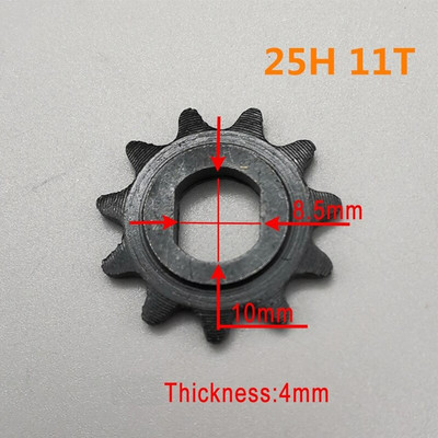 Trotineta electrica 9T 11T 13T 25H Pinion pentru 25H Motor cu lanț Pinion Pinion Motor DC Motor Motocicletă Sistem de transmisie Gear