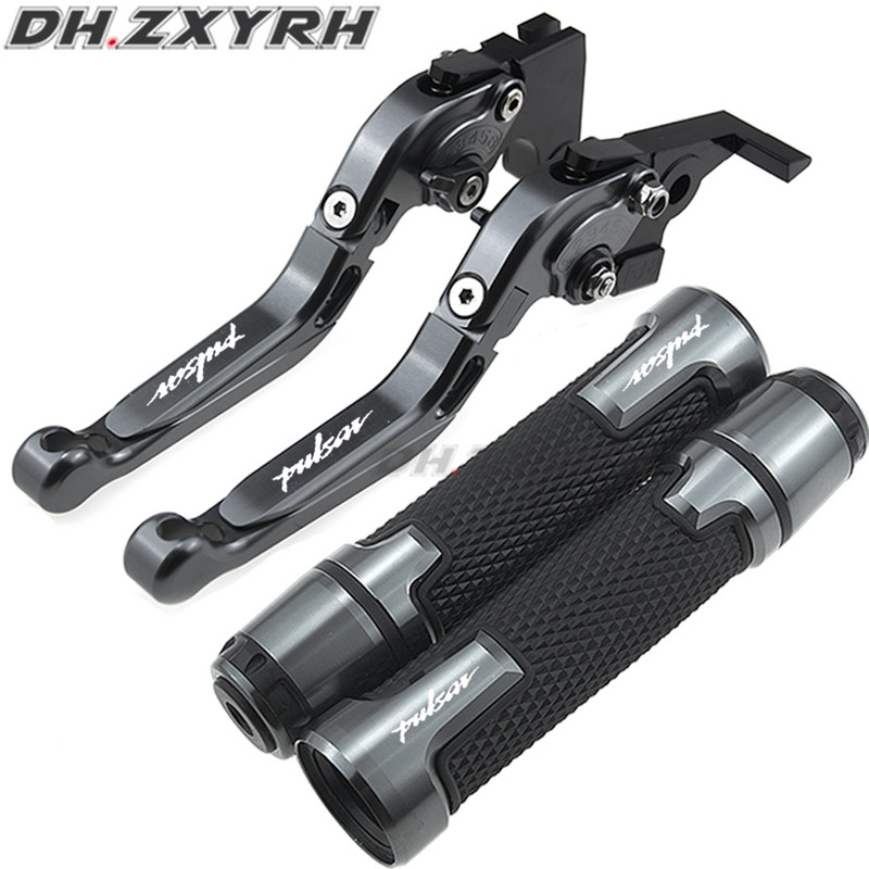 Pre Bajaj Pulsar 200 NS, všetky roky, horúca vysokokvalitná CNC motocykel, skladacia predĺžená brzdová páka spojky, koncové rukoväte