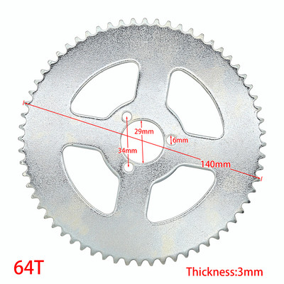 38T 54T 64T 74T T8F 35mm hátsó lánckerék Mini Moto ATV Quad Dirt Pit Pocket Bike Cross 47cc 49cc alkatrészek