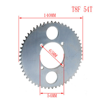 T8F Πίσω Γρανάζια 35t 44t 54t 64t 68t 74t Δόντια 26/29/34/54mm Για Mini Μοτοσικλέτα ATV Τετρατροχών Mud Pit 47cc 49cc Ανταλλακτικά