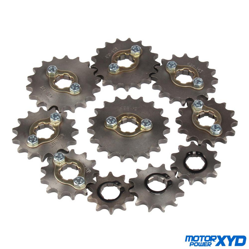 428# 20mm 10 11 12 13 14 15 16 17 18 19 T fogas első motorlánc lánckerék Dirt Pit Bike Monkey ATV Quad Go Karthoz