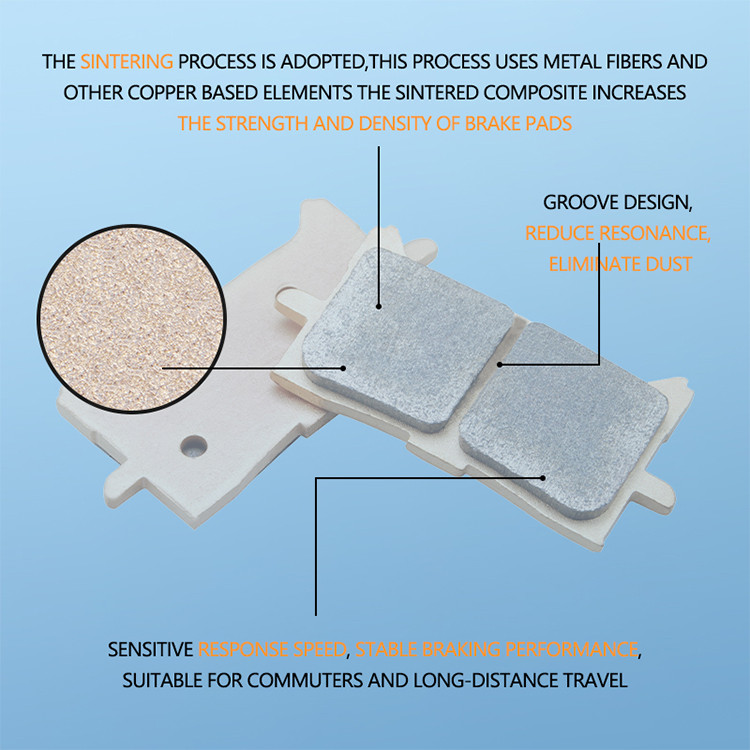 Kovové spekané brzdové doštičky pre motocykle, predné a zadné, pre X-ADV750 X ADV750 ADV 750 H 2017 2018 2019 CB650R 2019 2020