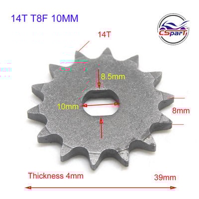9 10 11 12 13 14 15 zubov 9T 10T 11T 12T 13T 14T 15T T8F ozubené koleso 10 mm pre Razor EVO IZIP 500W 1000W elektrický skúter
