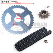 fém T8F 126 Linkek +11 fogú +lánclemez kiváló minőségű elektromos és gáz robogó (Robogó alkatrészek)