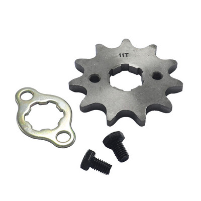 Elülső motor 520 20mm 10T 11T 12T 13T 14T 15T fogas lánc lánckerék rögzítőlappal zárható motorkerékpár Dirt Bike ATV-hez