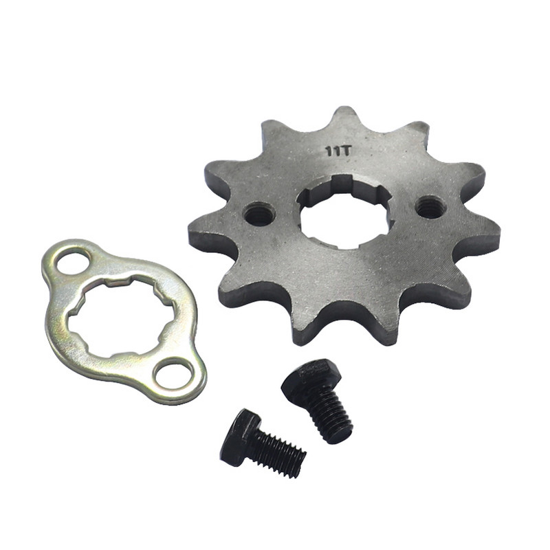 Elülső motor 520 20mm 10T 11T 12T 13T 14T 15T fogas lánc lánckerék rögzítőlappal zárható motorkerékpár Dirt Bike ATV-hez