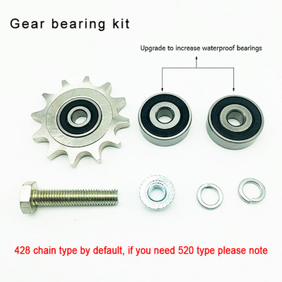 Továbbfejlesztett motorkerékpár-lánc elasztikus beállító automatikus feszítővezető lánc fogaskerék sportkocsikhoz, terepjáró Módosított tartozékokhoz