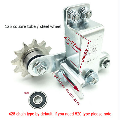 Továbbfejlesztett motorkerékpár-lánc elasztikus beállító automatikus feszítővezető lánc fogaskerék sportkocsikhoz, terepjáró Módosított tartozékokhoz