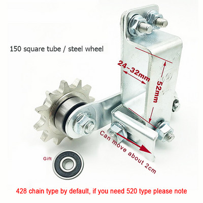 Továbbfejlesztett motorkerékpár-lánc elasztikus beállító automatikus feszítővezető lánc fogaskerék sportkocsikhoz, terepjáró Módosított tartozékokhoz