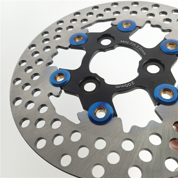 200 mm motocikl kočnica rotor čeljust disk disk prednji i stražnji kotači 3 rupe 57 mm za skuter vanjski skuter električni skuter