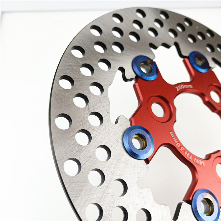 200 mm motocikl kočnica rotor čeljust disk disk prednji i stražnji kotači 3 rupe 57 mm za skuter vanjski skuter električni skuter