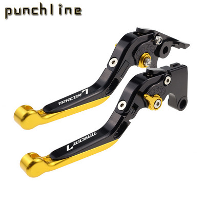 Alkalmas TRACER 7 2015-2021 TRACER7 motorkerékpárhoz CNC tartozékok Összecsukható, kihúzható féktengelykapcsoló karok állítható fogantyúkészlet