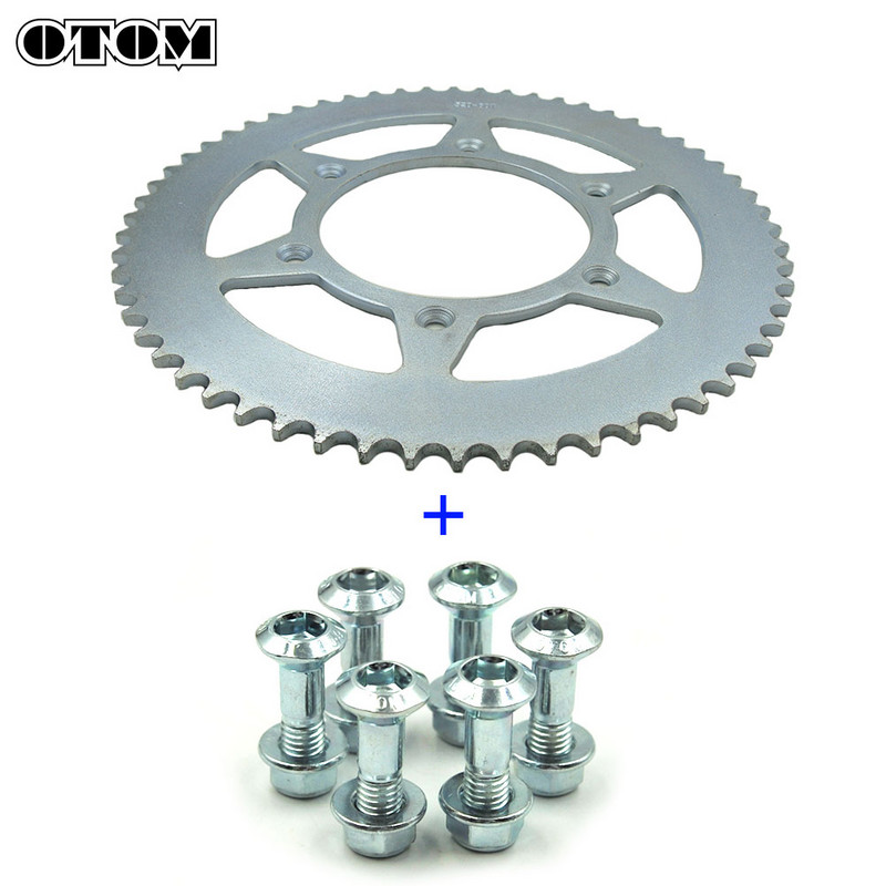 OTOM motorkerékpár acéllánc hátsó lánckerék tárcsatárcsa HONDA CR125R CRF230L XR400 XR650R CR500 béta motor motocross alkatrészhez