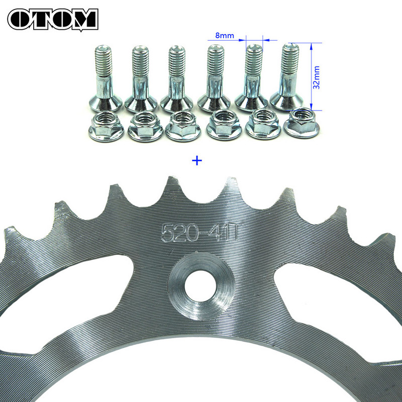 OTOM motorkerékpár acéllánc hátsó lánckerék tárcsatárcsa HONDA CR125R CRF230L XR400 XR650R CR500 béta motor motocross alkatrészhez