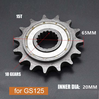 Reťazové koleso na úsporu paliva pre motocykel 428 110 125 15T pre Honda Scooter Lifan Suzuki Zongshen 70cc 90cc 100cc 110cc 125cc 150cc