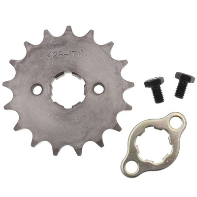 17mm 20mm predný motocyklový motor 428# 10T 11T 12T 13T 14T 15T 16T 17T 18T 19T zuby reťaze ozubené koleso s poistnou doskou
