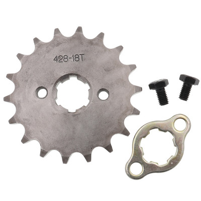 17mm 20mm predný motocyklový motor 428# 10T 11T 12T 13T 14T 15T 16T 17T 18T 19T zuby reťaze ozubené koleso s poistnou doskou