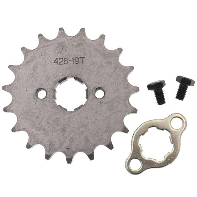 17mm 20mm predný motocyklový motor 428# 10T 11T 12T 13T 14T 15T 16T 17T 18T 19T zuby reťaze ozubené koleso s poistnou doskou