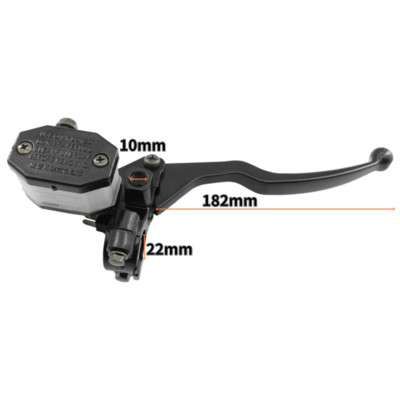 Maneta de ambreiaj universala neagra pentru motocicleta, cilindru principal de frana hidraulic, canal pentru ghidon, Suzuki GN125 GS125
