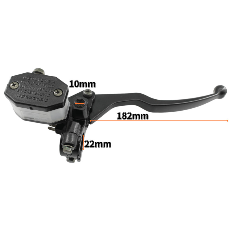 Черен универсален лост за съединител за мотоциклет, главен хидравличен спирачен цилиндър, канал на кормилото, Suzuki GN125 GS125