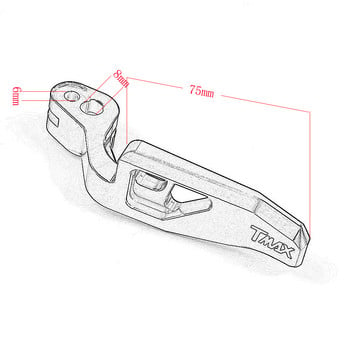 Лост за ръчна спирачка за мотоциклет Алуминиев лост за ръчна спирачка за YAMAHA TMAX T-MAX T MAX 500 530 2008 - 2011 2010 2012 - 2017 2016
