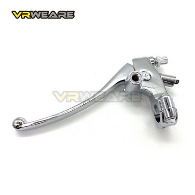 7/8"22mm-es bal jobb motorkerékpár féktengelykapcsoló szivattyú króm ezüst tárcsás hidraulikus fék főfékhenger