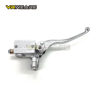 7/8"22mm-es bal jobb motorkerékpár féktengelykapcsoló szivattyú króm ezüst tárcsás hidraulikus fék főfékhenger