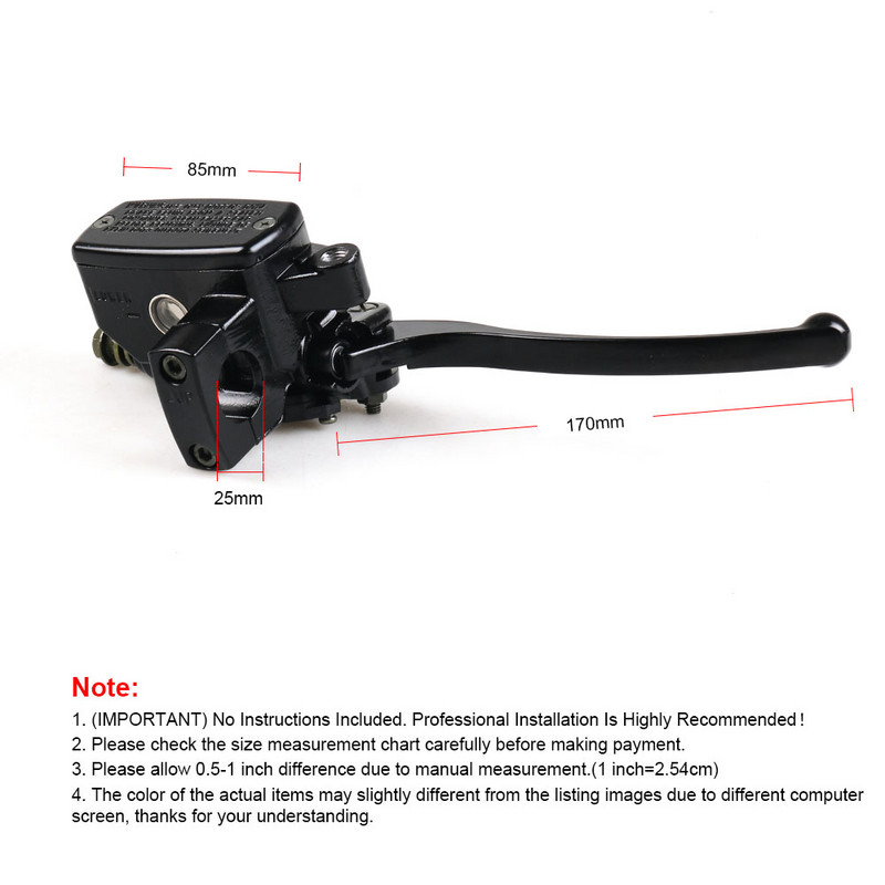 25 mm-es motorkerékpár féktengelykapcsoló főhenger kar univerzális 25 mm-es kormányhoz NV600 VT600 Shadow VLX600 1998-2008