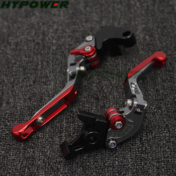 За Ducati STREETFIGHTER 848 2012 2013 2014 2015 Червени и титаниеви сгъваеми разтегателни CNC мотоциклетни спирачни лостове на съединителя