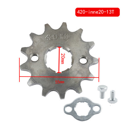420# 17mm 20mm 10 11 12 13 14 fogas első motor lánckerék Dirt Pit Monkey Dax Bike Gokart ATV Quad motorkerékpárhoz