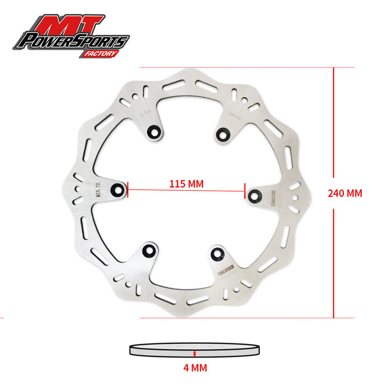 240 mm zadný brzdový kotúč pre Yamaha YZF 250 2021 YZF 450 2020-2021, nerezový kotúč, kotúčové brzdy, príslušenstvo pre motocykle