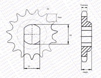 9 10 11 12 Tooth 415 420 μπροστινό γρανάζι για KTM SX 50 LC Pro-Senior Bj 2002-2005 Mini Moto Dirt Pit Bike Parts