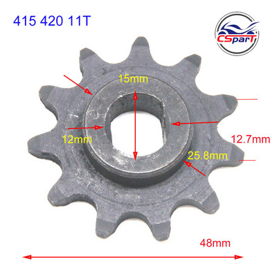 Predné ozubené koleso 9, 10, 11, 12 zubov, 415, 420, pre KTM SX 50 LC Pro-Senior Bj 2002-2005, diely pre mini motocykel Dirt Pit Bike.