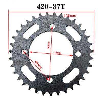420/428 Láncok 35T/37T/39T/41T/43T/45T/48T Motorkerékpár lánc lánckerekek Hátsó hátsó lánckerék fogaskerekek 110cc 125cc 140cc Dirt Pit Bike