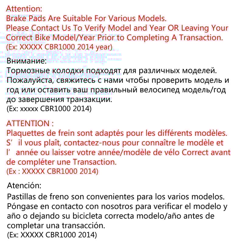 Predné a zadné brzdové doštičky pre motocykle Yamaha YZ 125 YZ 250 F YZ450F 2008-2019 WR 450 2016-2021 WR 250F 2017-2021 FA450 FA367