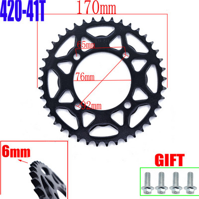 Reťaze 420/428 35T/37T/39T/41T/43T/45T/48T pre motocyklové reťaze, zadné a zadné ozubené koleso pre 110cc 125cc 140cc Dirt Pit Bike